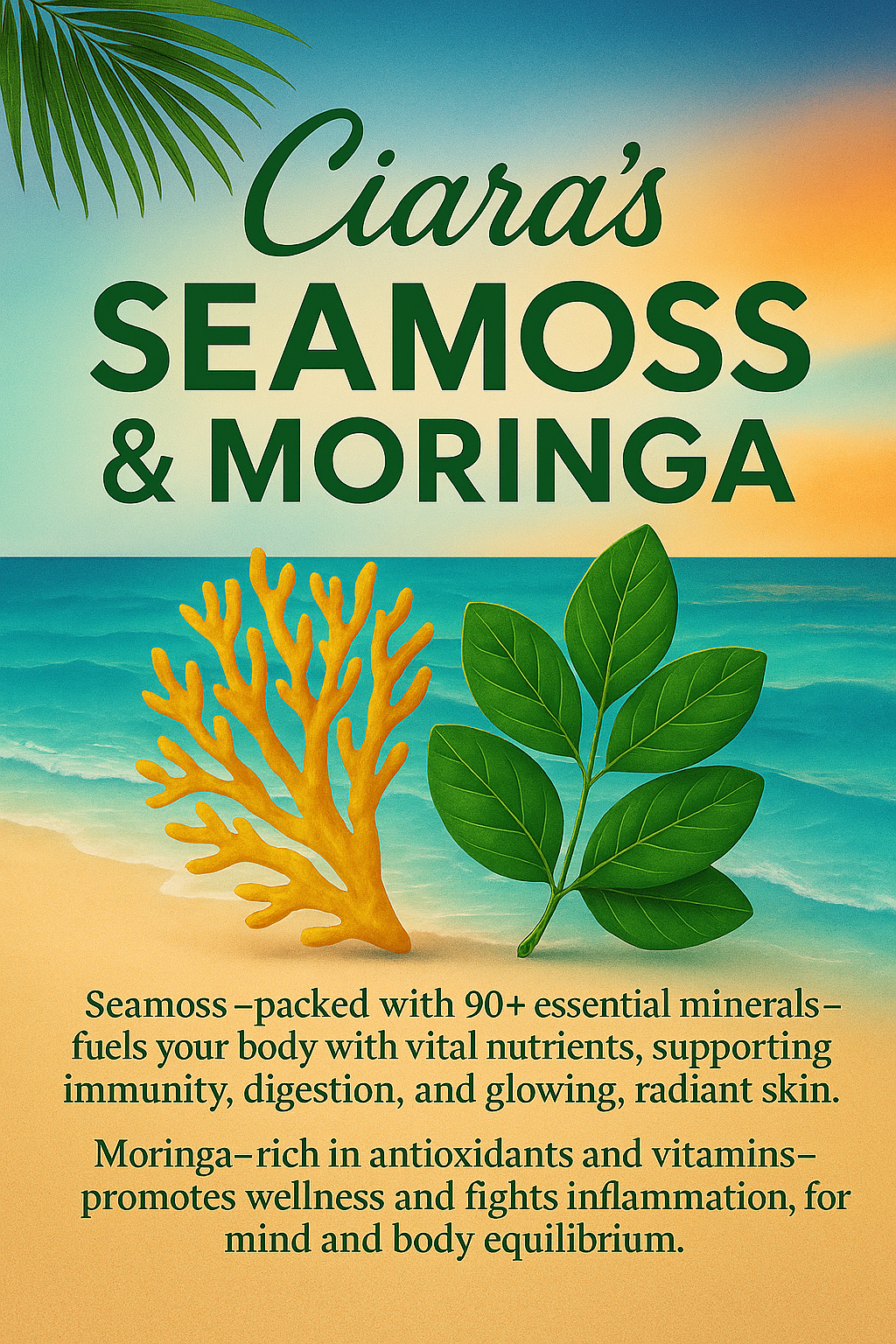 Ciara’s Sea Moss + Moringa Capsules